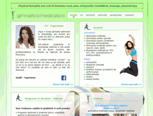 Tablet Screenshot of gimnastica-medicala.ro